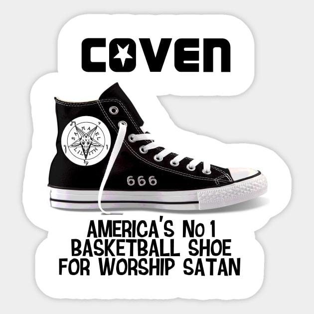 Coven All Stars Black Sticker by DeeSStructive